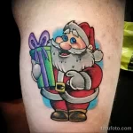 Фото пример рисунка татуировки Санта Клаус или Дед Мороз 13.11.2023 tatufoto.com 27