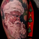 Фото пример рисунка татуировки Санта Клаус или Дед Мороз 13.11.2023 tatufoto.com 29