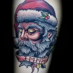 Фото пример рисунка татуировки Санта Клаус или Дед Мороз 13.11.2023 tatufoto.com 39