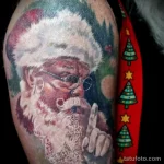 Фото пример рисунка татуировки Санта Клаус или Дед Мороз 13.11.2023 tatufoto.com 47