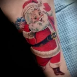 Фото пример рисунка татуировки Санта Клаус или Дед Мороз 13.11.2023 tatufoto.com 48
