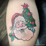 Фото пример рисунка татуировки Санта Клаус или Дед Мороз 13.11.2023 tatufoto.com 49