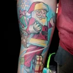 Фото пример рисунка татуировки Санта Клаус или Дед Мороз 13.11.2023 tatufoto.com 53