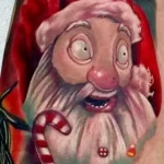 Фото пример рисунка татуировки Санта Клаус или Дед Мороз 13.11.2023 tatufoto.com 54
