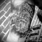 Фото пример рисунка татуировки Санта Клаус или Дед Мороз 13.11.2023 tatufoto.com 61