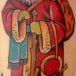 Фото пример рисунка татуировки Санта Клаус или Дед Мороз 13.11.2023 tatufoto.com 63