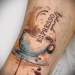 Фото пример рисунка татуировки про кофе - 01,11,2023 - tatufoto.com 009