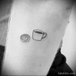 Фото пример рисунка татуировки про кофе - 01,11,2023 - tatufoto.com 019