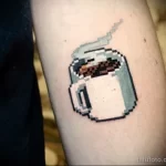 Фото пример рисунка татуировки про кофе - 01,11,2023 - tatufoto.com 025