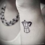 Фото пример рисунка татуировки про кофе - 01,11,2023 - tatufoto.com 029