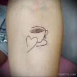 Фото пример рисунка татуировки про кофе - 01,11,2023 - tatufoto.com 035