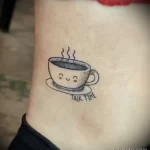 Фото пример рисунка татуировки про кофе - 01,11,2023 - tatufoto.com 046