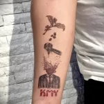 Фото пример рисунка татуировки про кофе - 01,11,2023 - tatufoto.com 053