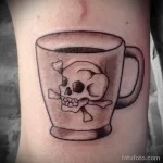 Фото пример рисунка татуировки про кофе - 01,11,2023 - tatufoto.com 059