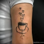 Фото пример рисунка татуировки про кофе - 01,11,2023 - tatufoto.com 081