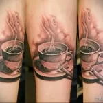 Фото пример рисунка татуировки про кофе - 01,11,2023 - tatufoto.com 085