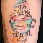 Фото пример рисунка татуировки про кофе - 01,11,2023 - tatufoto.com 106