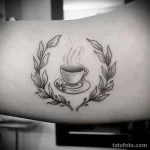 Фото пример рисунка татуировки про кофе - 01,11,2023 - tatufoto.com 122