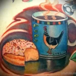 Фото пример рисунка татуировки про кофе - 01,11,2023 - tatufoto.com 133