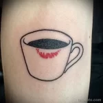 Фото пример рисунка татуировки про кофе - 01,11,2023 - tatufoto.com 134