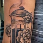 Фото пример рисунка татуировки про кофе - 01,11,2023 - tatufoto.com 135