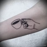 Фото пример рисунка татуировки про кофе - 01,11,2023 - tatufoto.com 139