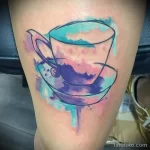 Фото пример рисунка татуировки про кофе - 01,11,2023 - tatufoto.com 144