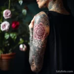 Человек с татуировкой доказывает что тату это искусство - 05,11,2023 tatufoto.com 028