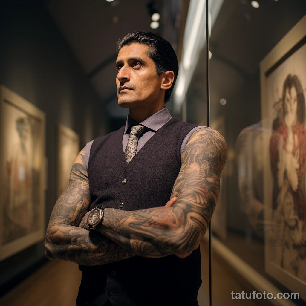 Человек с татуировкой доказывает что тату это искусство - 05,11,2023 tatufoto.com 042