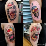реалистичный пример татуировки с молочным коктейлем 7 12.11.2023 tatufoto.com 19