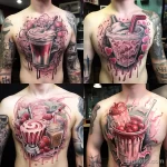 реалистичный пример татуировки с молочным коктейлем 8 12.11.2023 tatufoto.com 24