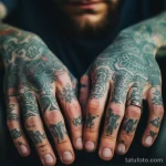 A close up of a persons tattooed skin showing sympto bfccf c a ac caa _1 161223 tatufoto.com 004