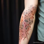 A close up of a tattoo with signs of allergic reacti ce c fdd aa dffe _1_2_3 161223 tatufoto.com 010