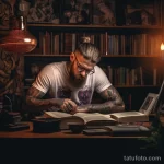 A person with tattoos researching online surrounded fde abddb 161223 tatufoto.com 059