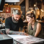 A tattoo artist discussing allergic reactions with a bdce bf b eecffd _1 161223 tatufoto.com 067
