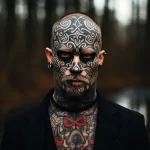 A tattooed person following a healthy skin care rout dd bc d bca cabffd 051223 tatufoto.com