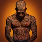 Animated depiction of an irritated tattoo stylize bcedb cdb cdbadf 051223 tatufoto.com