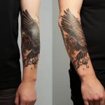 Before and after comparison of a tattoo touch up ab d bd de _1 051223 tatufoto.com