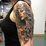 Close up of the early stages of a tattoo starting to baa fc dbebfc 051223 tatufoto.com