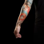 Digital simulation of a tattoo fading process styl df d ee b bdc 031223 tatufoto.com