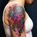 Example of a beautiful tattoo on the body A human pr aca e a aaf 011223 tatufoto.com