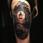 Example of a beautiful tattoo on the body A lantern aedab b bd fbcc _1_2 011223 tatufoto.com