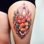 Example of a beautiful tattoo on the body A light bu c def f cfdef 011223 tatufoto.com