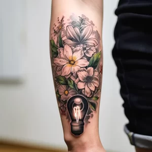 Example of a beautiful tattoo on the body A light bu c def f cfdef _1 011223 tatufoto.com