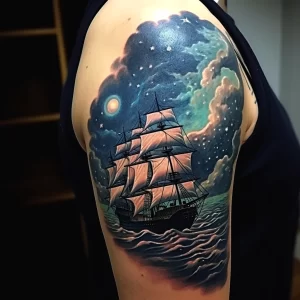 Example of a beautiful tattoo on the body A traditio dfbc ade da _1 011223 tatufoto.com