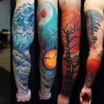 Tattoo in different healing stages stylize v fdfbf ed fadc _1 051223 tatufoto.com