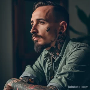 Как долго существуют тату Man with a tattoo at a legal consultation regarding fbfc e a eeabde _1 - 251223 tatufoto.com 054