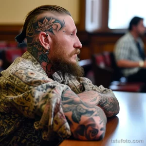 Как долго существуют тату Man with a tattoo at a public hearing on tattoo regu ad bec c bafc beddf - 251223 tatufoto.com 055