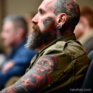 Как долго существуют тату Man with a tattoo at a public hearing on tattoo regu ad bec c bafc beddf _1_2_3 - 251223 tatufoto.com 057
