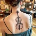 Рисунок тату с виолончелью - Her cello tattoo symbolized her profound connection dbb f af bfce _1 - 291223 tatufoto.com 098